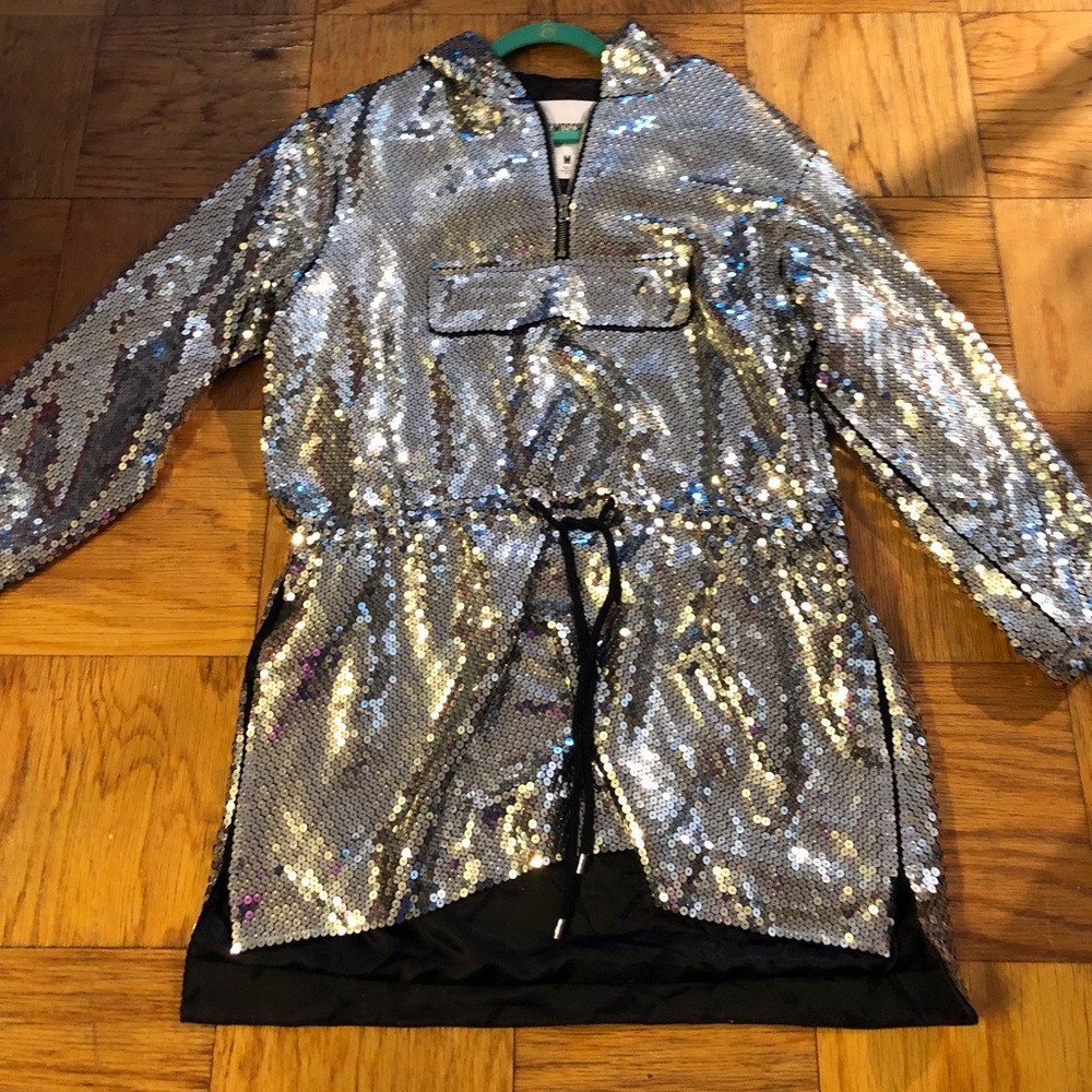 Silver Sequin jacket by H&M Moschino